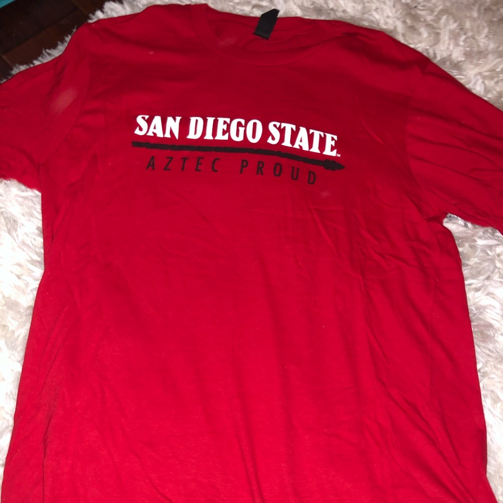 Red Aztecs SDSU San Diego state tee shirt